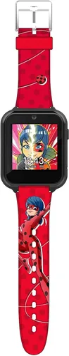 Miniatura 5 de Miraculous Kids - Reloj inteligente interactivo para niños, reloj con pantalla táctil con 10 caras intercambiables, contador de pasos