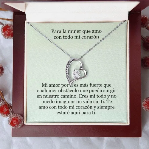 Collar Amor por Siempre - for Ever Love- para la Mujer que amo con todo mi corazón