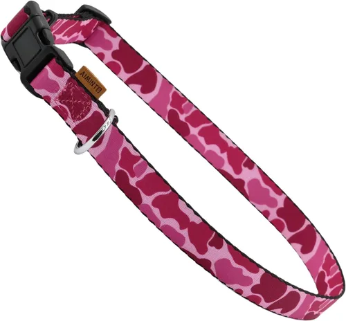 Miniatura 13 de Collar de perro, bonito patrón floral, collar suave y ajustable con hebilla de liberación rápida (S (cuello 11-18 pulgadas, ancho 5/8 pulgadas)