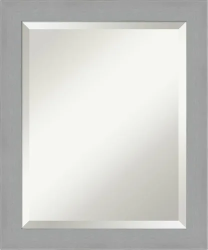 Miniatura 10 de Amanti Art Espejo de pared negro de 24 x 20 pulgadas, espejo de baño rectangular negro cepillado para decoración de pared de sala de estar, marco