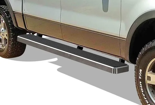 Miniatura 10 de APS (Estribo plateado) Estribos Nerf Bars escalones laterales compatibles con Ford F150 2004-2008 SuperCrew Cab