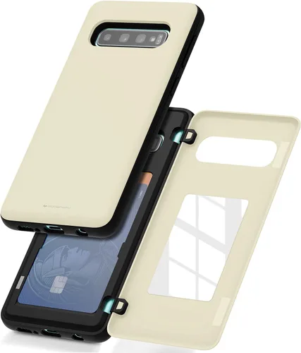 Miniatura 87 de GOOSPERY Funda tipo cartera para Samsung Galaxy S22 Ultra, [tarjetero] parachoques magnético de puerta con cierre automático, cubierta protectora