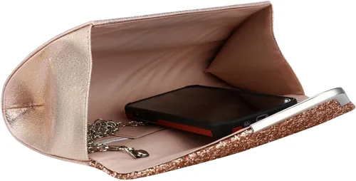 Miniatura 4 de Vistatroy Bolso de noche con lentejuelas con purpurina para mujer bolso de mano para fiesta de novia