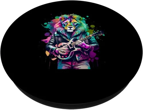 Miniatura 2 de King of the Air Guitar Legends PopSockets MagSafe PopGrip for iPhone