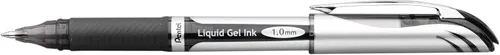 Miniatura 2 de Pentel ENER-GEL - Bolígrafo de gel líquido de lujo, 0.039 pulgadas, línea gruesa, punta de metal, tinta negra, paquete de 2 unidades (BL60BP2A)