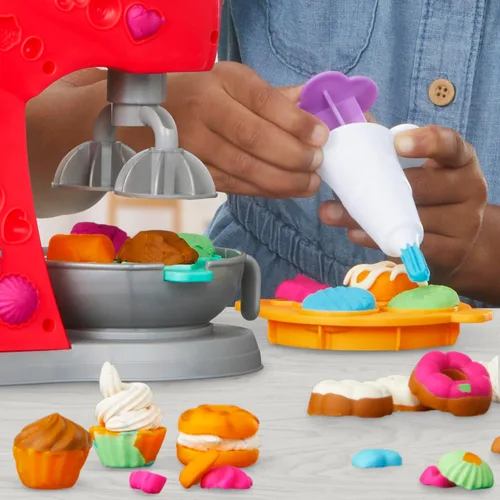 Miniatura 8 de Play-Doh Kitchen Creations Juego de Mezclador Mágico, Mezclador de Juguete con Accesorios de Cocina de Juguete, Artes y Manualidades para Niños de 3