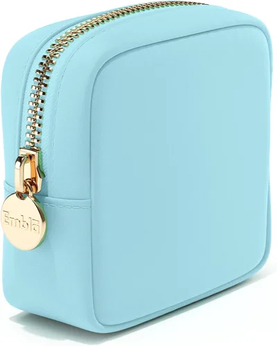 Miniatura 24 de Embla Bolsa de maquillaje de viaje para cosméticos y bolsa de artículos de tocador, bolsa de nailon con cremallera, lindo organizador de maquillaje