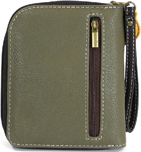 Miniatura 5 de Chala Monkey - Cartera de pulsera con cremallera, Oliva oscuro