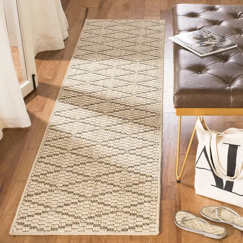 Miniatura 12 de SAFAVIEH Palm Beach Collection - Alfombra para pasillo, 2 pies 3 pulgadas x 10 pies, color beige y beige, diseño de sisal, no desprende pelusa