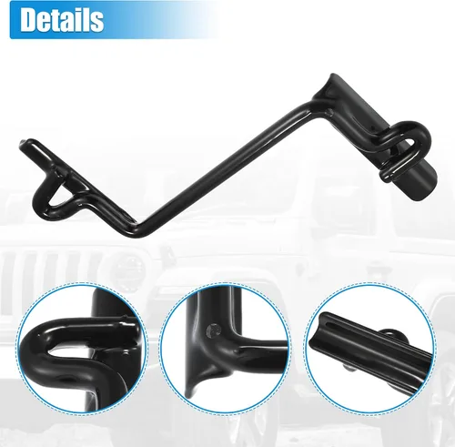 Miniatura 6 de X AUTOHAUX Soporte de retención de batería para Jeep Cherokee 1998-2001 para Jeep Wagoneer 1985-1990 55010722 Kit de retención de batería