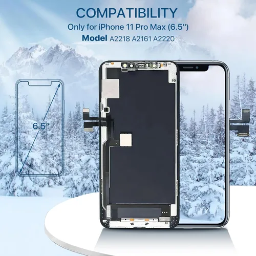 Miniatura 2 de EXW Reemplazo de pantalla LCD Full HD de 6.5 pulgadas para iPhone 11 PRO MAX digitalizador, pantalla táctil de calidad con herramientas