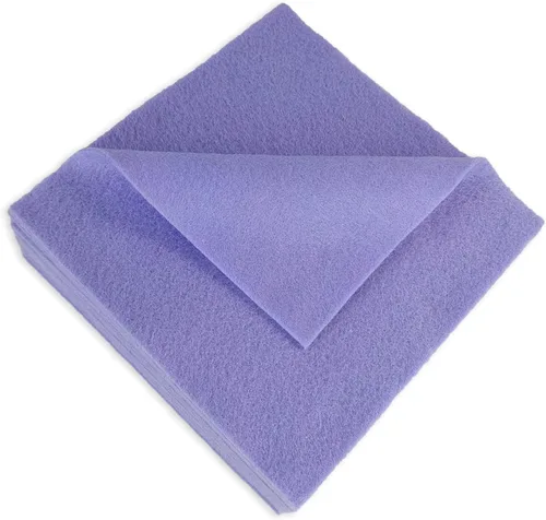 Miniatura 10 de Jtnohx Tela de fieltro suave, fieltro flexible para manualidades, hojas de fieltro de 0.055 in de grosor de 6 x 6 pulgadas para proyectos