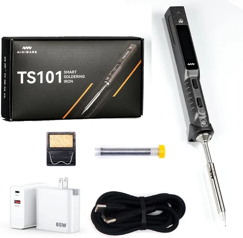 TS101 Kit de soldador TS100 actualizado PD DC programable Mini estación portátil de soldadura de calor rápido con puntas I Set