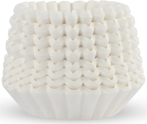 Miniatura 6 de Filtros de café de 4 a 6 tazas – 400 unidades, estilo canasta junior, papel blanco, sin cloro, filtro de café de 5 tazas, fabricado en los Estados