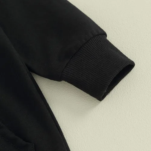 Miniatura 6 de Ehfomius Ropa básica para bebé recién nacido, con cremallera, de manga larga, con capucha, mameluco de una pieza para otoño e invierno