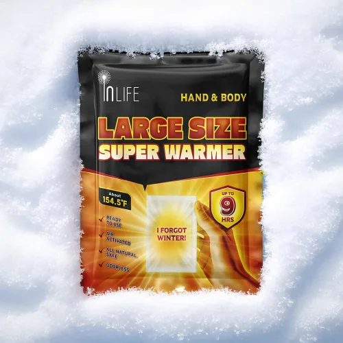 Miniatura 2 de InLife Gran tamaño súper calentador para manos y cuerpo Todo natural y seguro, calor rápido instantáneo, fácil y cómodo Tamaño más grande y más