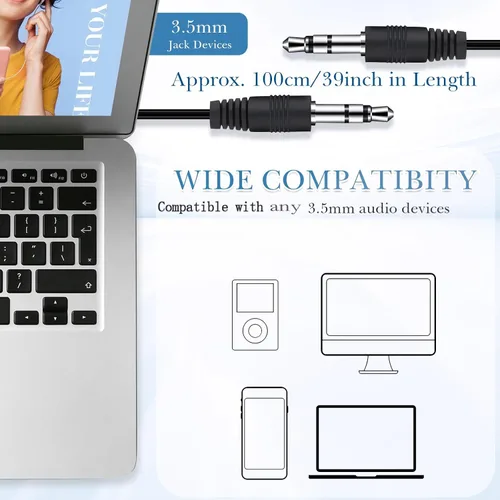 Miniatura 3 de Kanayu Paquete de 50 auriculares con cable a granel para aula, auriculares básicos con cable para estudiantes, sin micrófono, con conector de 0.138