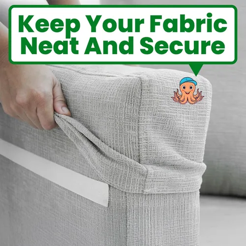 Miniatura 6 de Tiras adhesivas para tela (1 x 4 pulgadas, 16 juegos), se pegan sin coser ni planchar, para ropa y cortinas, cinta de dobladillo de doble cara