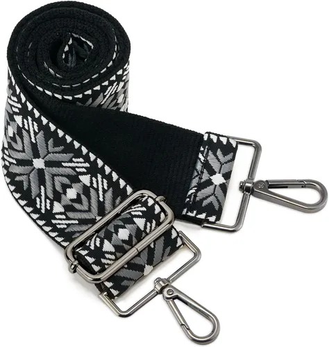 Miniatura 57 de ZOOEASS Hebillas de níquel Correa ancha para el hombro ajustable de repuesto para cinturón de pistola, hebilla de guitarra estilo bandolera