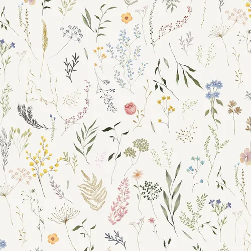 Dimoon Papel tapiz floral de 78.7 x 16.1 pulgadas, papel de contacto beige grueso, papel tapiz grueso de flores delicadas, impermeables, hojas