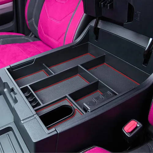 JKCOVER Compatible con bandeja organizadora de consola central Toyota Tundra 2014 2015 2016 2017 2018 2019 2020 2021, accesorios Tundra, inserto ABS