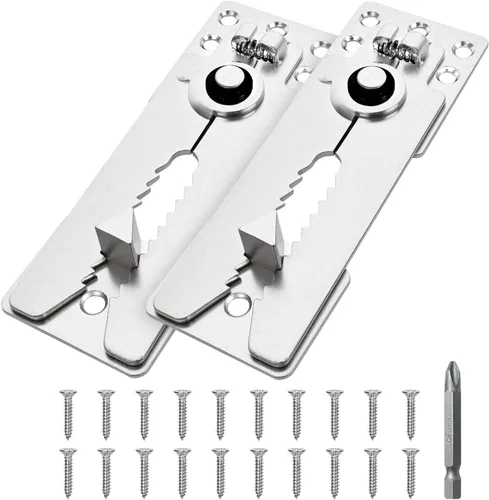 Miniatura 19 de Paquete de 2 tornillos conectores seccionales de sofá, conectores de sofá resistentes para seccionales, abrazaderas de sofá para hacer estancias