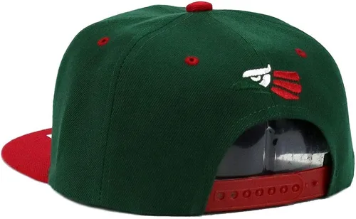 Miniatura 4 de Gorra de béisbol con diseño de águila mexicana hecha en México con cierre de pico plano