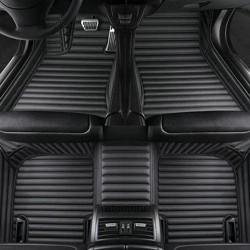 Miniatura 29 de Alfombrillas de cuero personalizadas para sedán, SUV, automóvil deportivo, negro, rojo, rosa, blanco, alfombrillas de vehículo para hombres