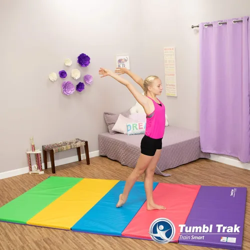 Miniatura 5 de Tumbl Trak Colchoneta plegable para gimnasia Azul Real