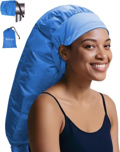 Miniatura 14 de Boloye Accesorio de Gorro para Secador de Cabello – Gorro de Secadora con Capucha XL de 28.5" para Secado Más Rápido y Acondicionamiento Profundo