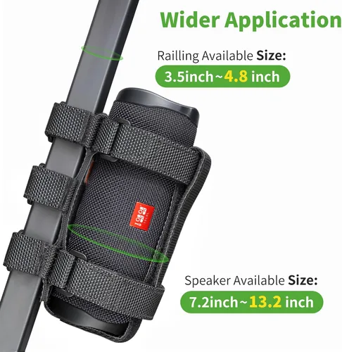 Miniatura 5 de 10L0L Soporte de altavoz mejorado para accesorios de carrito de golf, correa ajustable se adapta a soporte de altavoz inalámbrico Bluetooth