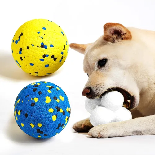 Miniatura 9 de Kimee Pelotas de tenis para perros, juguetes para masticadores agresivos, juguete de agua flotante, juguete de dentición y búsqueda para perros