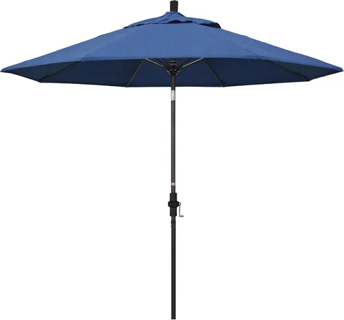 Miniatura 35 de California Umbrella GSCUF908117-5461 - Sombrilla redonda de 9 pies con poste de aluminio y varillas de fibra de vidrio para patio, 9 pies