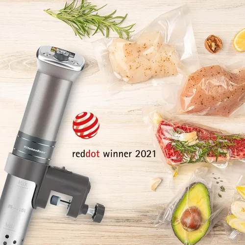 Miniatura 6 de Olla de cocción lenta Sous Vide ultrasilenciosa: KitchenBoss G320 - Olla de cocción lenta impermeable IPX7, motor CC, sin escobillas, 1100 W, G320