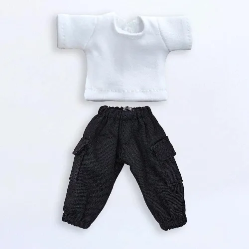 Miniatura 8 de niannyyhouse Camiseta + Pantalones Conjunto de 2 piezas Mono de Camuflaje Camiseta de Color Sólido 1/12 BJD OB11 Muñeca 4.3 pulgadas (4.3 in)