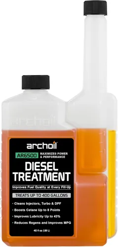 Archoil Tratamiento diésel AR6500 (40 onzas) - Trata 400 galones - Aditivo para todos los vehículos diésel