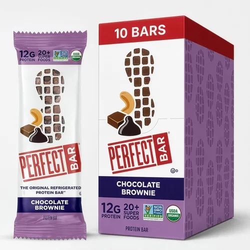 Miniatura 27 de Perfect Bar - Barra de proteínas con crujiente de frutas, frutos rojos mixtos y mantequilla de nueces, snack de proteínas, sin gluten, sin soya, sin