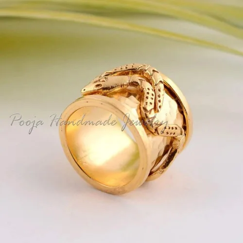 Miniatura 4 de Gold Spinner Ring, Snake Spinner Ring, Handmade 925 Sterling Silver Men Ring, Women Ring, Gold Snake Band Ring, Meditation Ring, Boho Ring Women