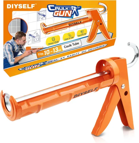 Miniatura 8 de Kit de Pistola de Calafateo DIYSELF, Kit de Herramientas de Calafateo Profesional - Herramienta de Acabado de Sellado de Silicona para Remoción