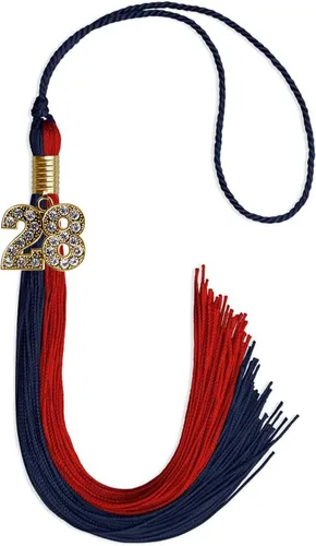Miniatura 15 de Endea Graduation Borla de doble color con dije dorado (negro/oro brillante, 2022)