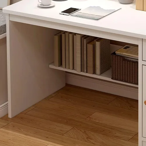 Miniatura 2 de Escritorio de escritura para niños, escritorio de oficina de madera contemporáneo, mesa de estudio resistente para oficina en casa, mesa de trabajo