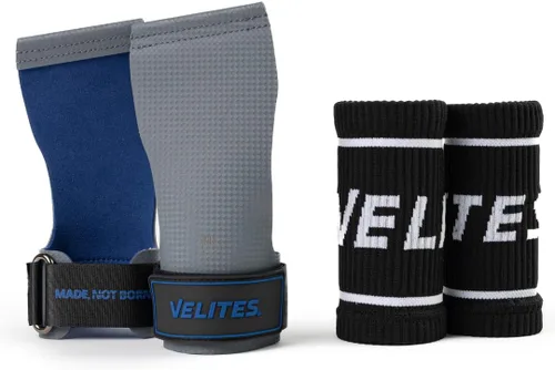Velites I Guantes Ultra Quad libres de magnesio I Manoplas para levantamiento de pesas I para entrenamiento cruzado o atletas de gimnasia I Mejora