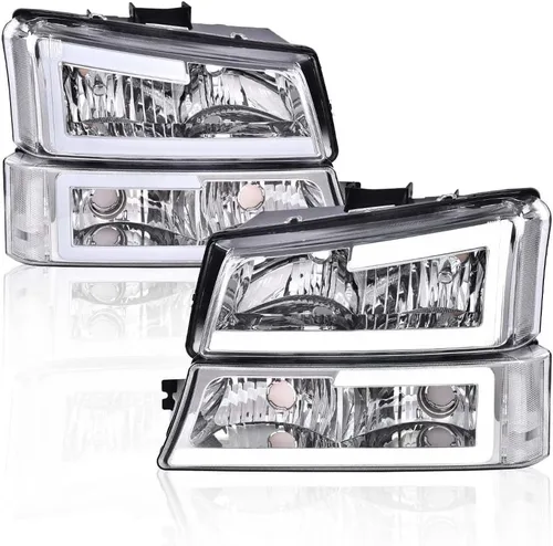 Miniatura 24 de PIT66 Faros LED, Compatible con 2003-2006 Chevy Silverado 1500 2500 3500 HD 2003 2004 2005 2006, Compatible con 2003-2006 Chevy Avalanche 1500 2500