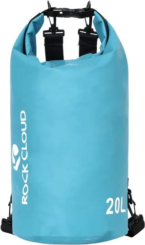 Rock Cloud - Bolsa seca impermeable de 5.28 galones, para kayak, rafting, navegación, playa, surf, natación, canoa, campamento, senderismo, pesca y