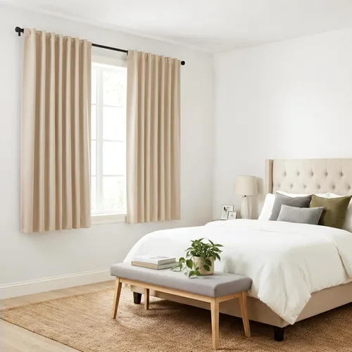 Miniatura 8 de PONY DANCE Cortinas cortas con aislamiento térmico para ventana pequeña, para guardería, baño, cocina, lavandería, caravana, sótano, 29 pulgadas