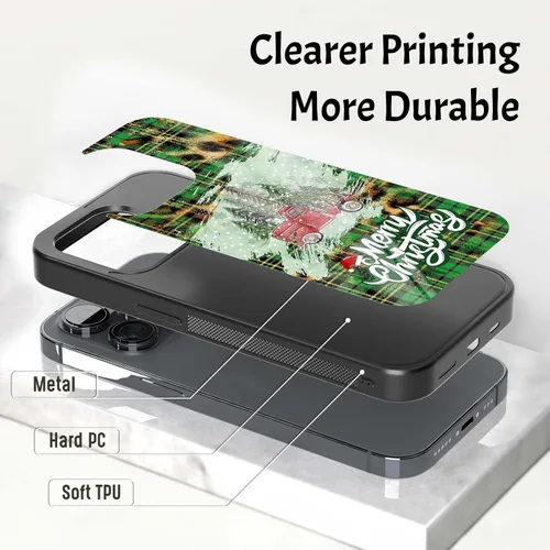Miniatura 2 de Fundas de teléfono navideñas para niños, cubierta de silicona personalizada para iPhone 11, 12, 13, 14, 15, 16, 17 Pro Max Plus Mini X 7 8 SE
