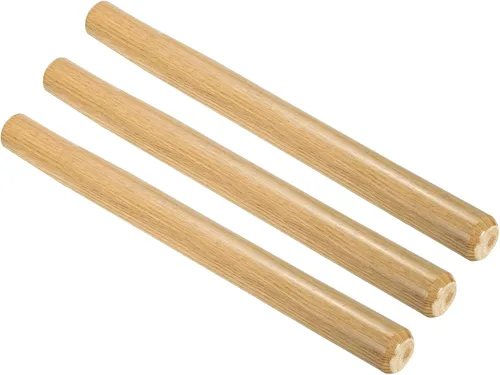 Miniatura 8 de PATIKIL Mango de pala de madera de 7 pulgadas, paquete de 3 manijas de pala de jardín de repuesto para palas de ojo redondo