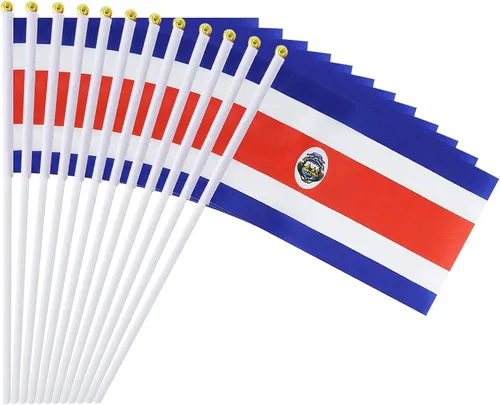 Miniatura 15 de Bandera de México, bandera mexicana, pequeñas mini banderas de mano de México en palo, ideal para fiestas, desfiles, eventos deportivos