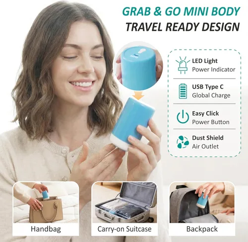 Miniatura 5 de Paquete de 30 bolsas de almacenamiento al vacío con bomba eléctrica inalámbrica recargable, bolsas de ahorro de espacio con sellado al vacío