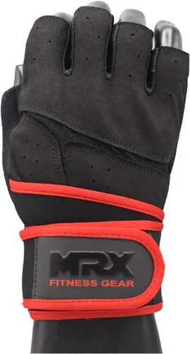 Miniatura 6 de MRX - Guantes de levantamiento de pesas para hombres, guantes de entrenamiento para hombre, guantes de levantamiento de muñeca, guantes de gimnasio